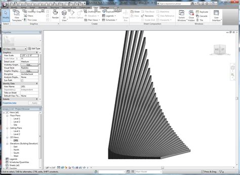 Texas Architecture and Miscellaneous University: Simple parametric family in Revit