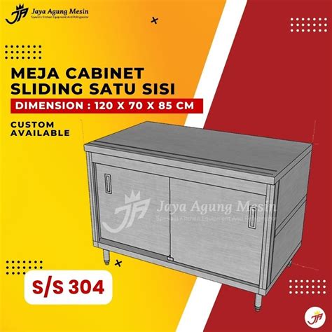 Jual Meja Kabinet Dapur Stainless Cabinet Sliding Stainless With