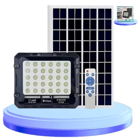 Refletor Holofote Led Solar 200W Placa Controle IP66 Frio Prova