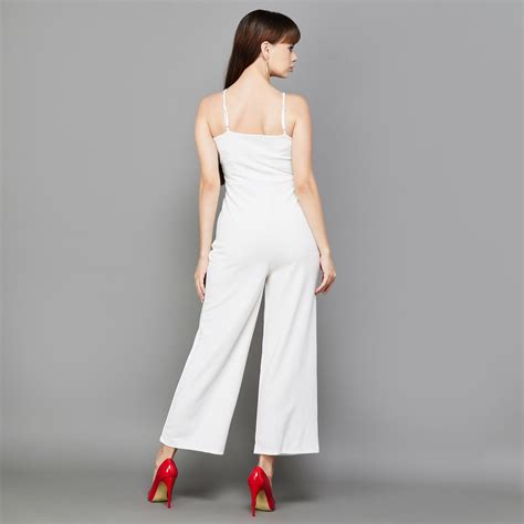 Buy Ginger Women Solid Surplice Neck Jumpsuit From Ginger At Just Inr