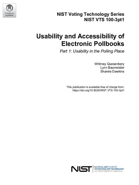 Fillable Online Nvlpubs Nist Usability And Accessibility Of Electronic