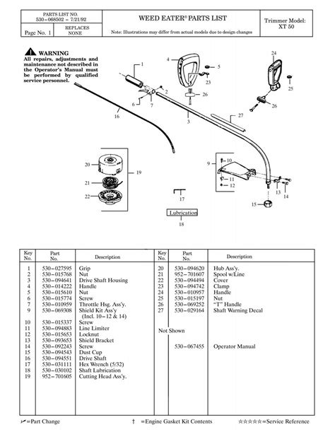 Weed Eater Xt 50 Barrett Small Engine