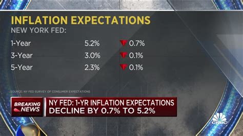 New York Fed Consumer Expectation Survey Shows 1 Year Inflation Decline