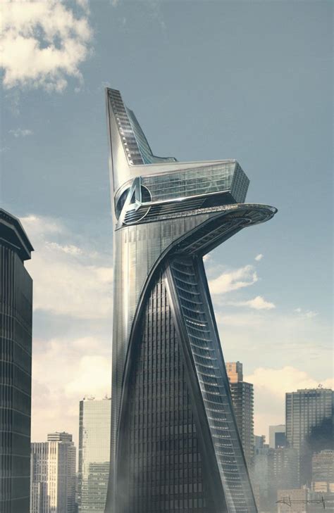avengers tower exterior stark tower redesigned architecture toy dr