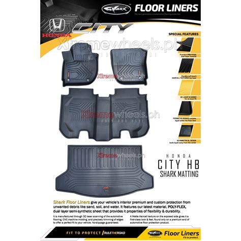 Honda City Hatchback Shark Floor Liner Deep Dish Matting St