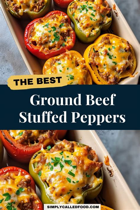 Ground Beef Stuffed Peppers Recipe