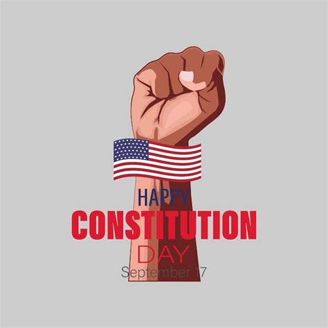 Premium Vector United States Constitution Day 17 September Isolated