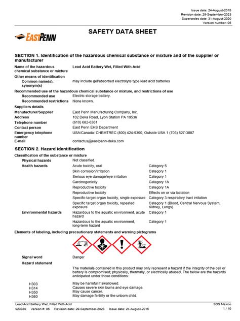 Hoja Seguridad 2 Download Free Pdf Toxicity Personal Protective Equipment