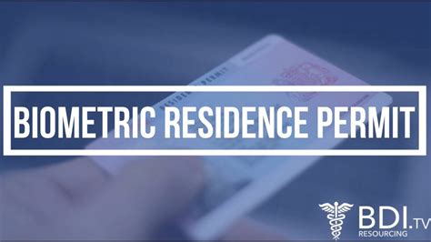 Biometric Residence Permits Brp Bdi Resourcing Youtube