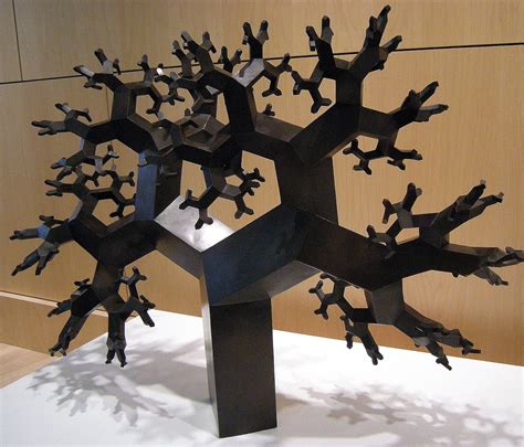 mathematical tourist fractal tree  bronze