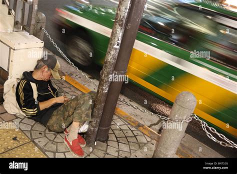 Homeless Sleeping In Cardboard Box Hi Res Stock Photography And Images