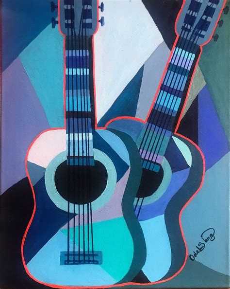 Picasso Blue guitar | Music art painting, Geometric artists, Cubism art