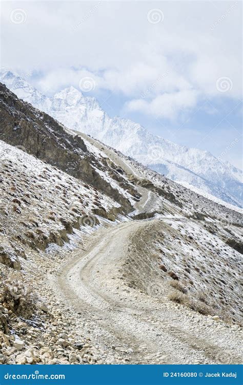 Winter Himalaya landscape stock photo. Image of hard - 24160080