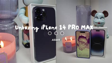 Asmr Unboxing Iphone 14 Pro Max 1tb Deep Purple Setup