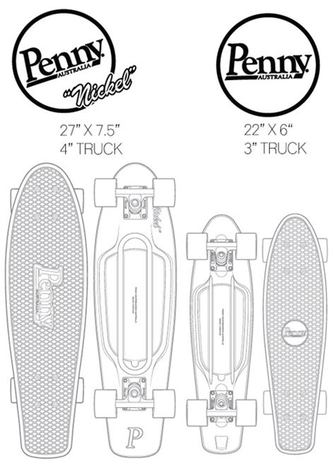 Penny Board Size Chart - Ponasa