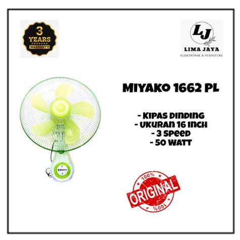 Jual Kipas Angin Dinding Miyako Kaw Pl Inch Wall Fan Miyako