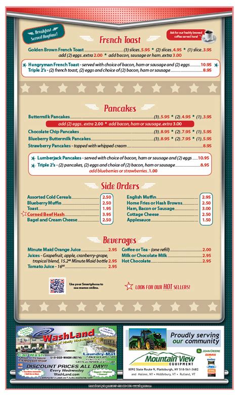 Gus Red Hots Fasprint Menus