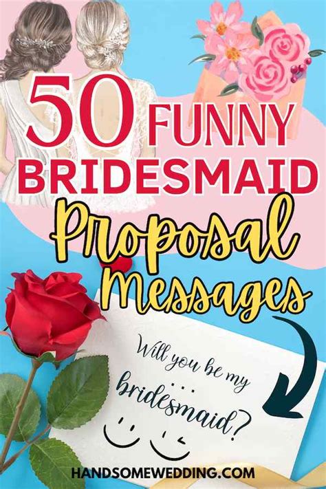 50 Funny Bridesmaid Proposal Card Messages Handsomewedding