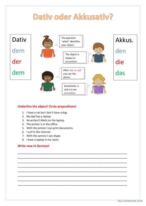 575 Akkusativ Deutsch DAF Arbeitsblätter pdf doc