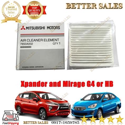 Mitsubishi Mirage G Hb Xpander Filter Aircon Element Cleaner