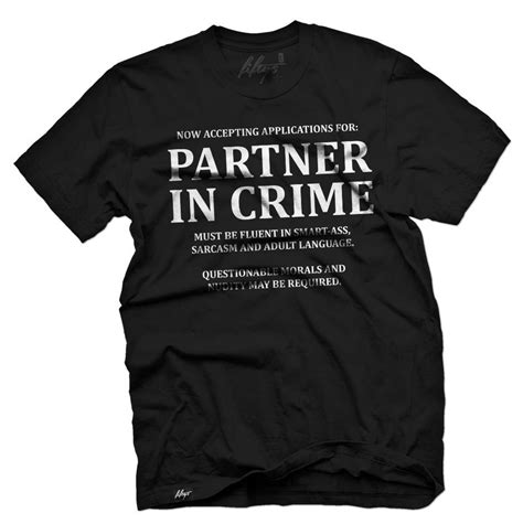 Partner In Crime Mens T Shirt Fifty5 Clothing Shirts Vintage Tees