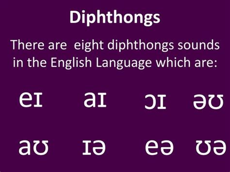 English diphthongs