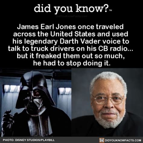 Did You Know James Earl Jones Once Traveled Across The United States And Used His Legendary