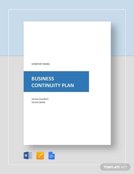 Business Continuity Plan Template - 29+ Free Word, Excel, PDF Format ...