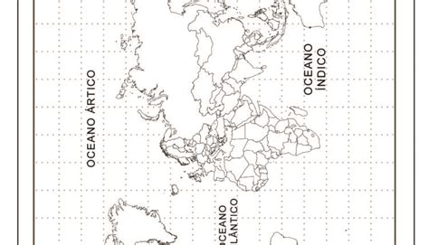 Mapa Múndi Para Colorir Escola Educação