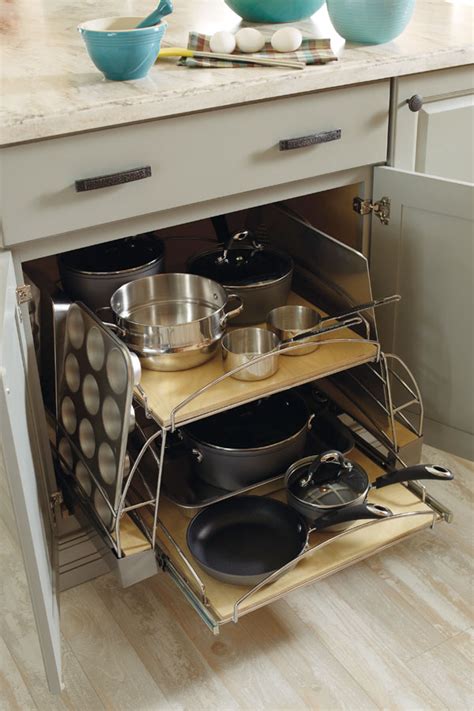 Base Pots And Pans Pull Out Organization Diamond Cabinets