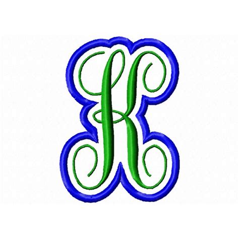 9 Kk Monogram Embroidery Font Images - Fancy Monogram Embroidery Font ...