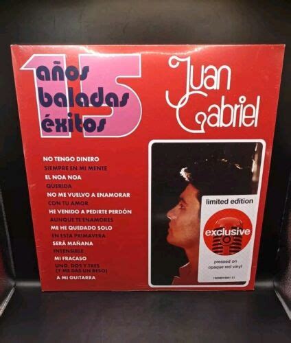 Juan Gabriel A Os Baladas Exitos Vinyl Lp Rojo Target Exclusive