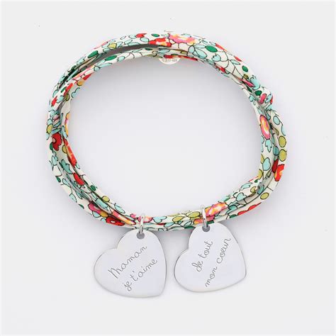 Bracelet Liberty Personnalis M Dailles Grav Es Argent Dormeuses