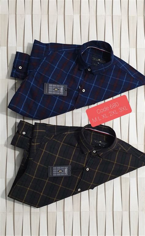 Full Sleeves Men Cotton Check Shirt Casual Size S Xxl At Rs 300 In