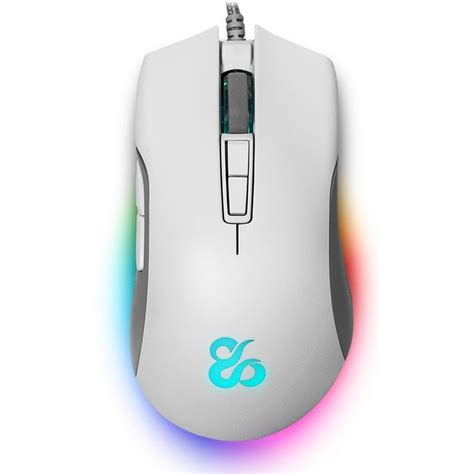 Newskill Eos Ivory Rato Gaming Profissional Rgb Dpi Branco