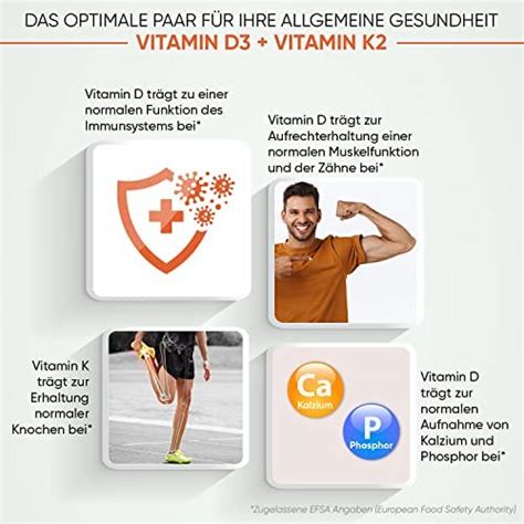 Vitamin D3 K2 Tabletten 4000 I E 1 Jahr Vorrat 400 Vegane Stück