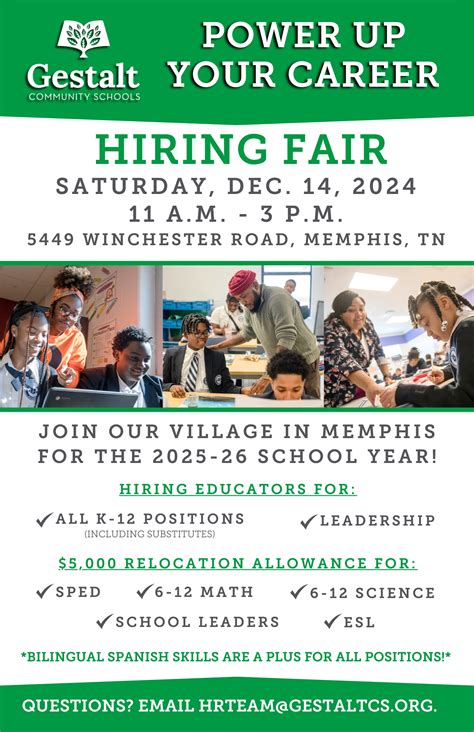 Power Up Your Career: Gestalt Community Schools Hiring Fair - Teach901