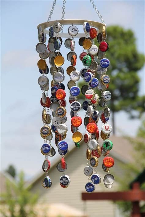 Homemade Diy Wind Chime Ideas Diy To Make Beer Cap Crafts Wind