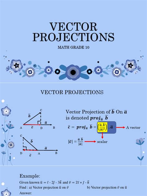 Vector Projections | PDF