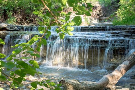 Kansas Road Trip Cowley State Fishing Lake Waterfall