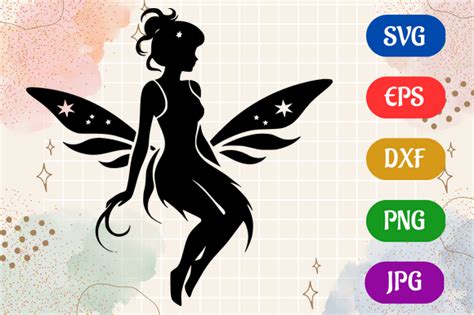 Fairy Minimalist Logo Vector Svg Eps Graphic By Creative Oasis