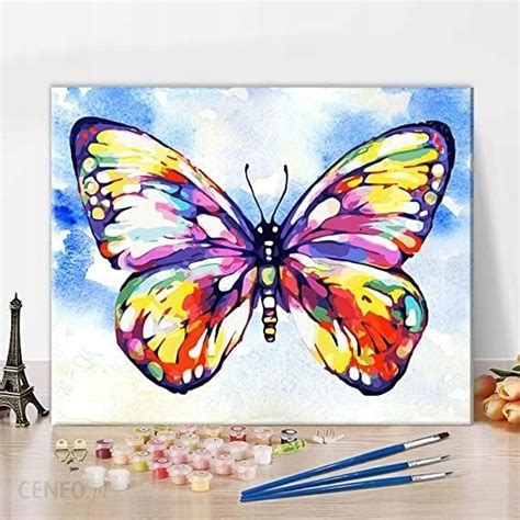 Bez Marki Malowanie Po Numerach Motyl 40X50cm Ceny I Opinie Ceneo Pl