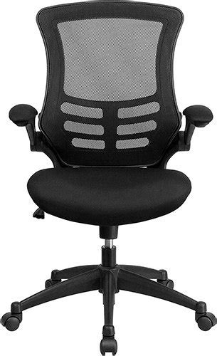 Flash Furniture Mid-Back Black Mesh Swivel Ergonomic Task Office Chair ...