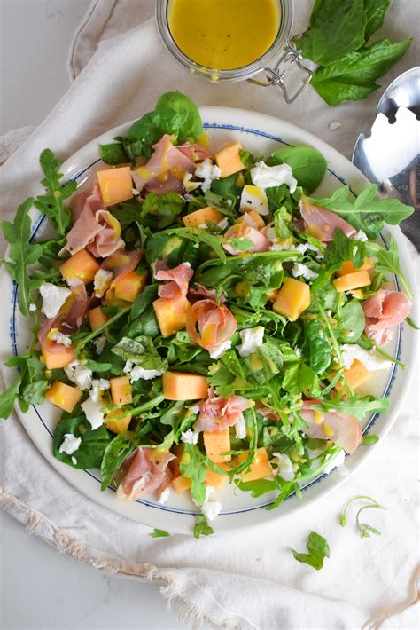 Prosciutto And Melon Salad With Honey Dijon Vinaigrette Natalie