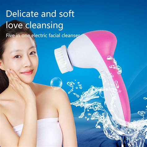 Kqjqs Electric Facial Cleansing Brush 5 In 1 Face Skin Spin Brush For Deep Cleansing Gentle