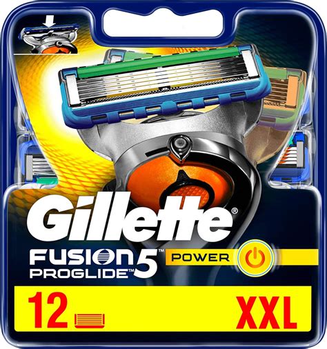 Gillette Fusion 5 ProGlide Power Lot de 12 lames de rasoir pour ...