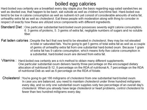 Boiled Egg Calories and Nutrition Facts | exerciseswork