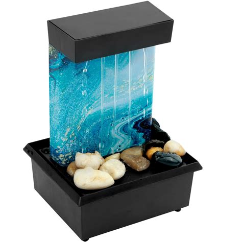 Jtween Water Fountains Indoor Battery Operatedusb Charging Tabletop