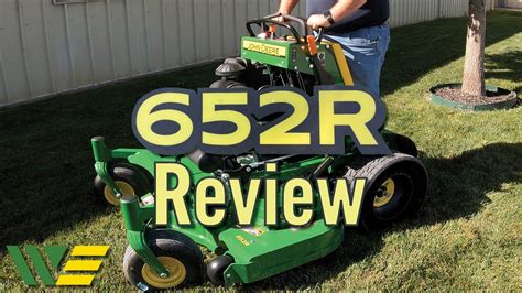 2022 John Deere Stand On 652r Zero Turn Mower Review Youtube