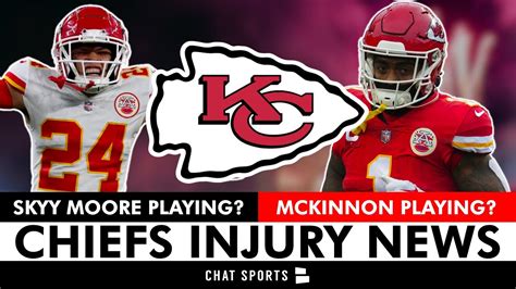 Kansas City Chiefs INJURY NEWS On Jerick McKinnon Skyy Moore Ahead Of